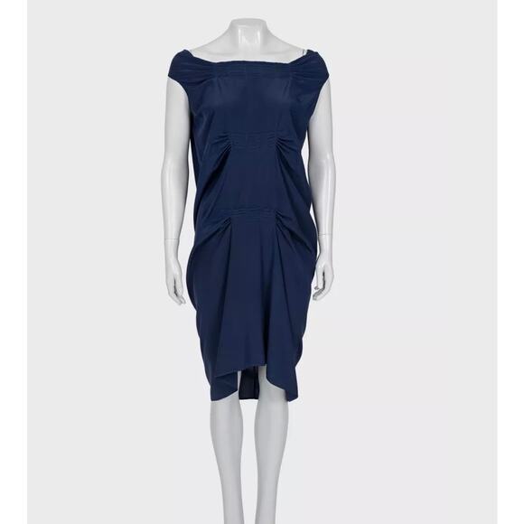 Saint Laurent Blue Straight Loose Fit Dress - XL -  www.toquedesaborminas.com.br